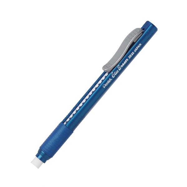 Clic Erasers Grip, Blue Barrel, PK12